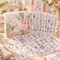 Roveliad™ Botanical Linework Sticker Box — 10 Full Sheets Minimal Floral & Leaf Outline Stickers